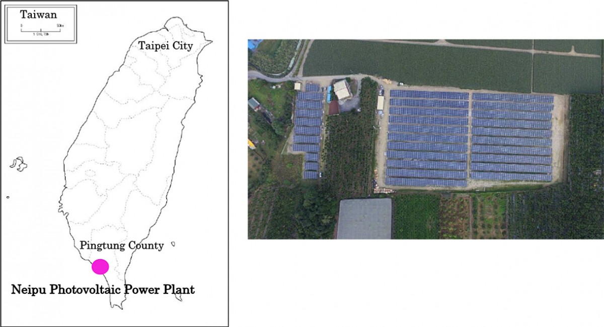 De eerste zonne-energiecentrale van Eurus Energy in Taiwan